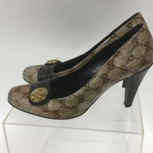 Authentic Gucci Hysteria Signature Print Women's Heels- Size 9.5 With COA.